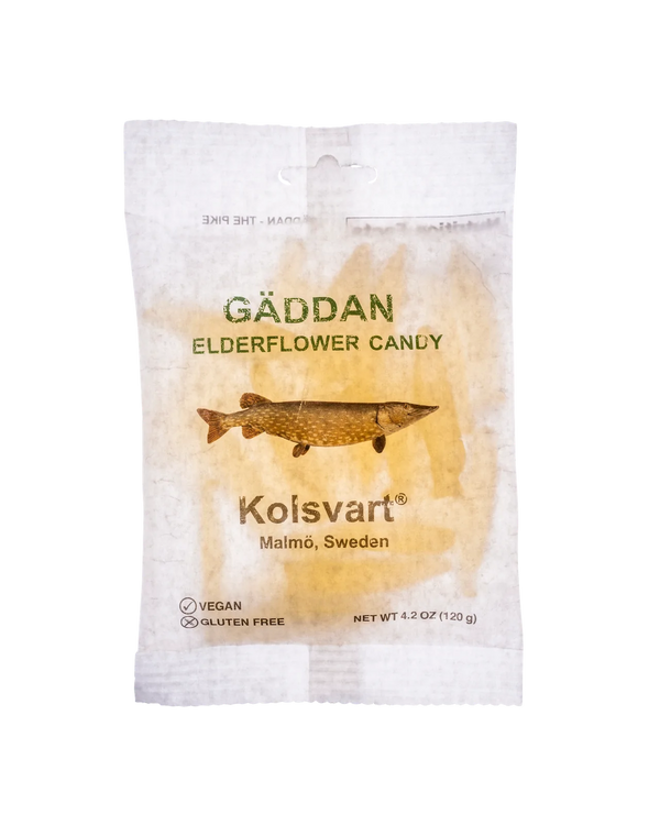 Kolsvart - Gaddan (Pike) Elderflower Swedish Fish Candy