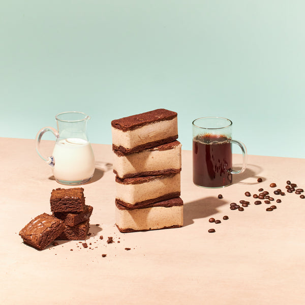 Chocolate French Roast Ice Cream Sandwich - Nightingale Ice Cream