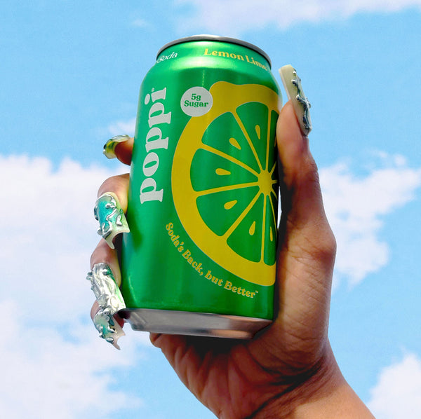 Lemon Lime Prebiotic Soda - Poppi
