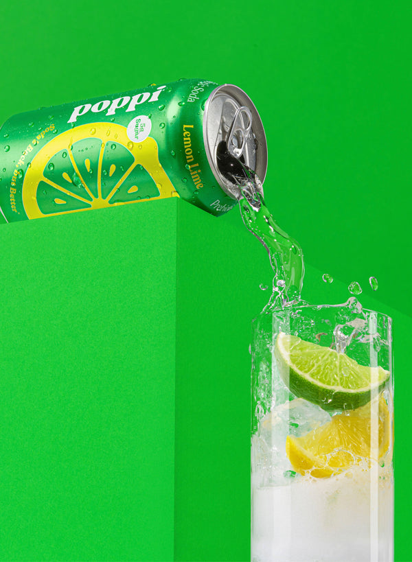 Lemon Lime Prebiotic Soda - Poppi
