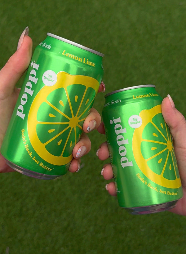 Lemon Lime Prebiotic Soda - Poppi