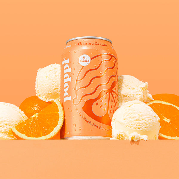 Orange Cream Prebiotic Soda - Poppi