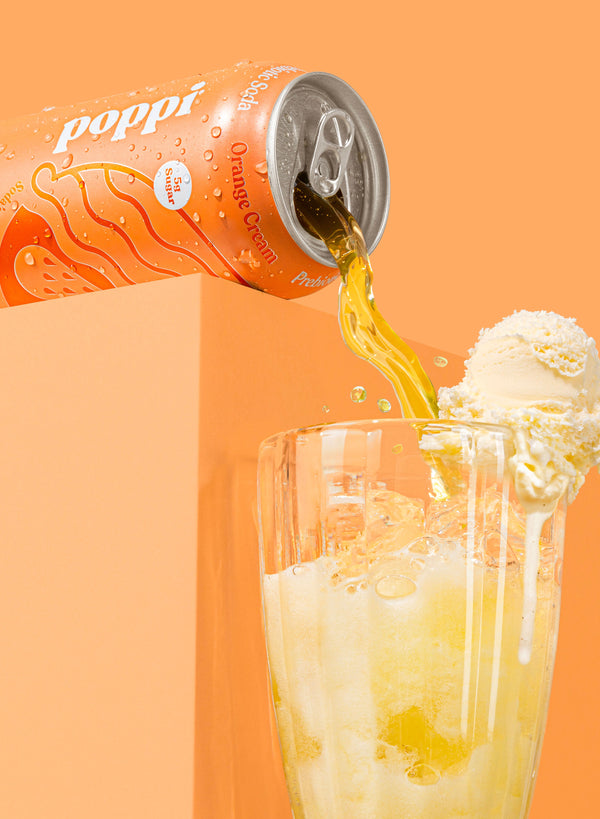 Orange Cream Prebiotic Soda - Poppi