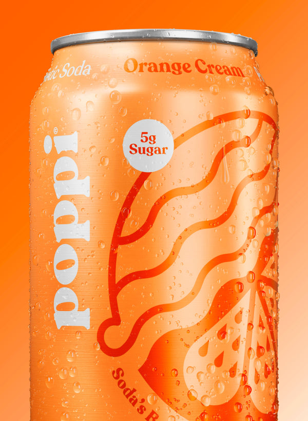 Orange Cream Prebiotic Soda - Poppi