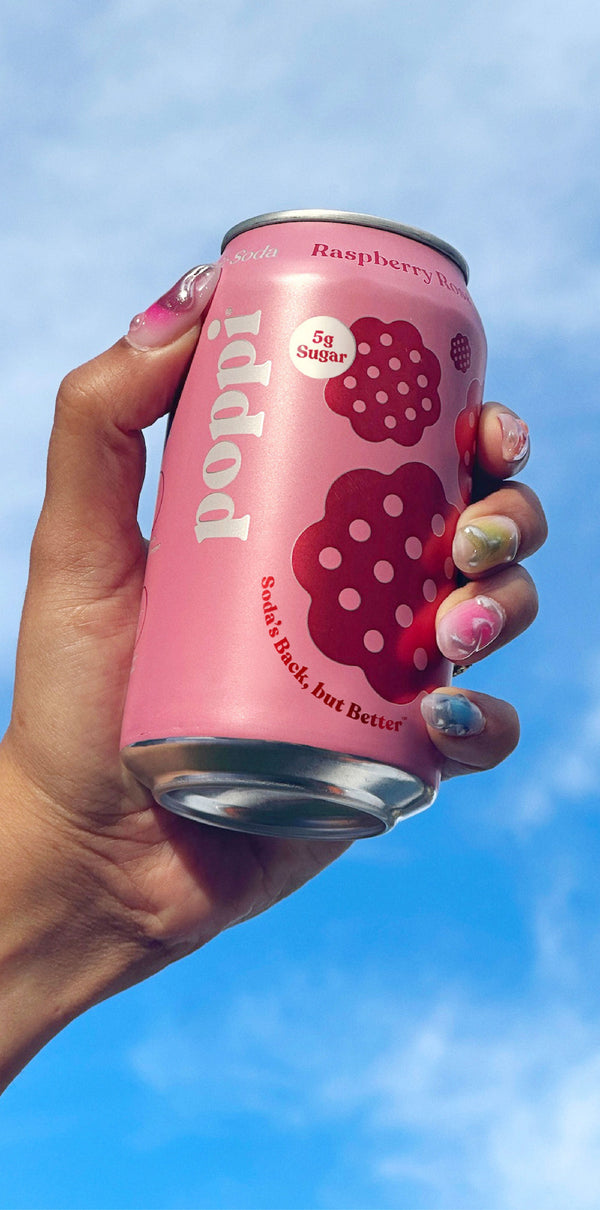 Raspberry Rose Prebiotic Soda - Poppi