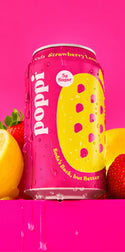 Strawberry Lemon Prebiotic Soda - Poppi