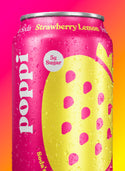 Strawberry Lemon Prebiotic Soda - Poppi