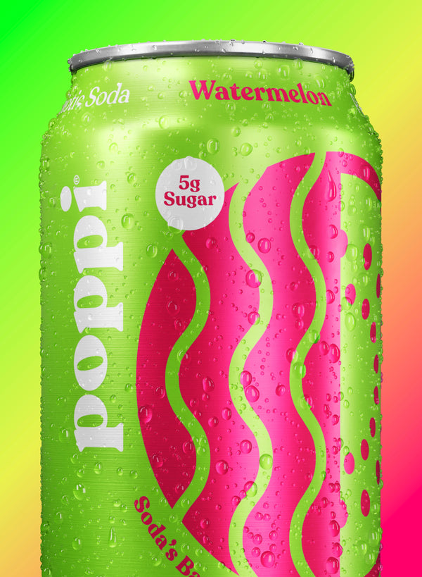 Watermelon Prebiotic Soda - Poppi