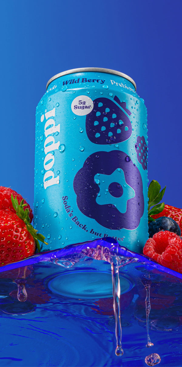 Wildberry Prebiotic Soda - Poppi
