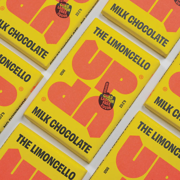 Limoncello Milk Chocolate Bar 120G - UPUP Chocolate