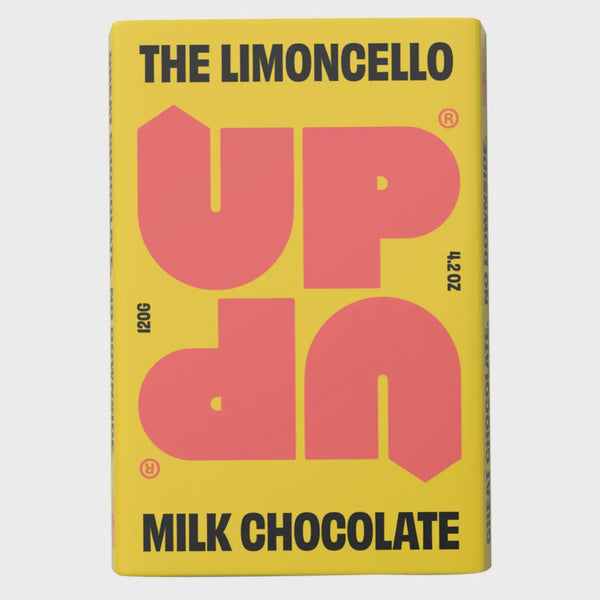 Limoncello Milk Chocolate Bar 120G - UPUP Chocolate