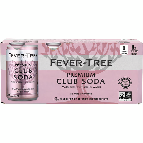 Premium Club Soda 8 pack CANS  - Fever Tree