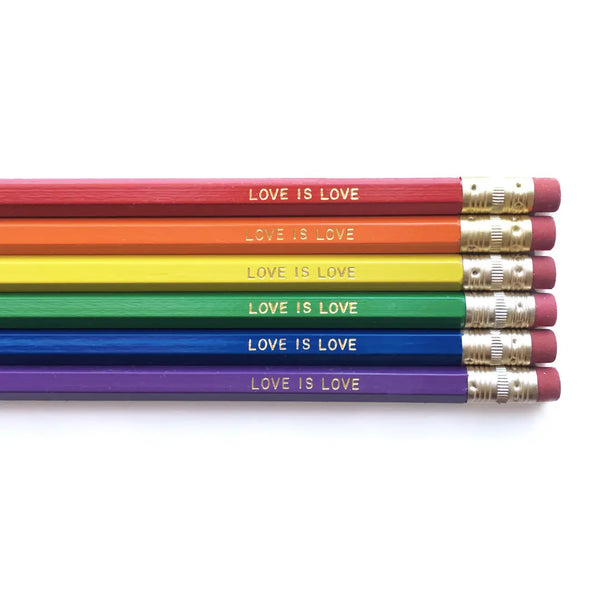 Love Pencils - Set of 6 Pencils - Dahlia Press