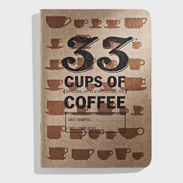 33 Cups of Coffee Tasting Journal - 33 Books Co.