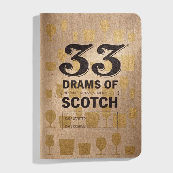 33 Drams of Scotch Whisky Tasting Journal - 33 Books Co.