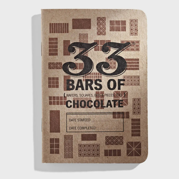 33 Bars of Chocolate Tasting Journal - 33 Books Co.