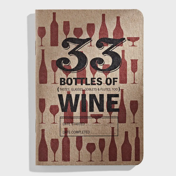 33 Bottles Of Wine Tasting Journal - 33 Books Co.