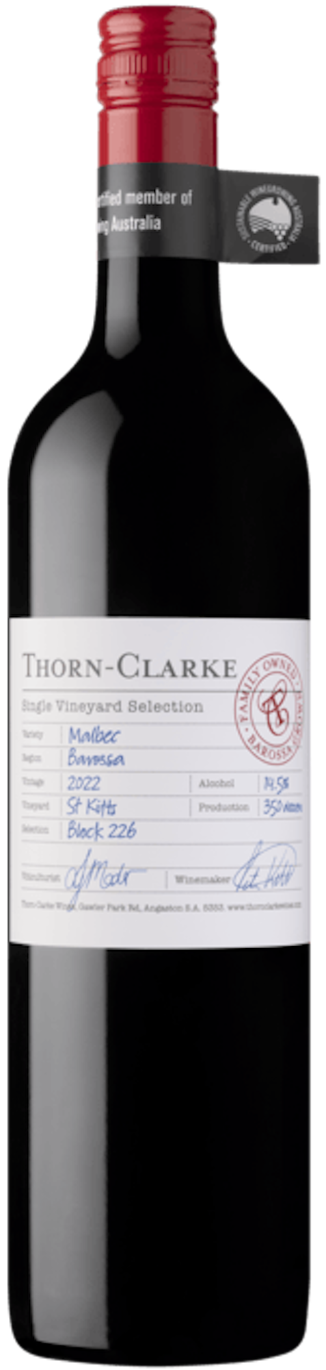 Thorn Clarke Single Vineyard Malbec 2022