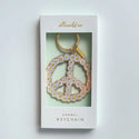 Peace Daisy Enamel Keychain