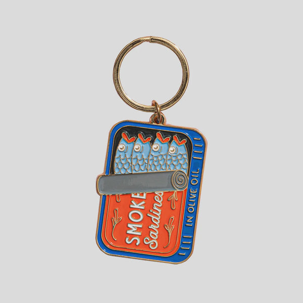 Sardines Can Enamel Keychain
