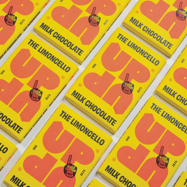 Limoncello Milk Chocolate Bar 120G - UPUP Chocolate