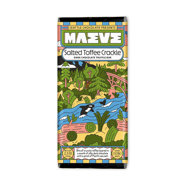 Salted Toffee Crackle Truffle Bar - Maeve
