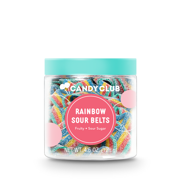 Rainbow Sour Belts - Candy Club