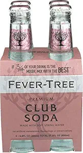 Premium Club Soda 4 Pack Bottle - Fever Tree