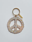 Peace Daisy Enamel Keychain