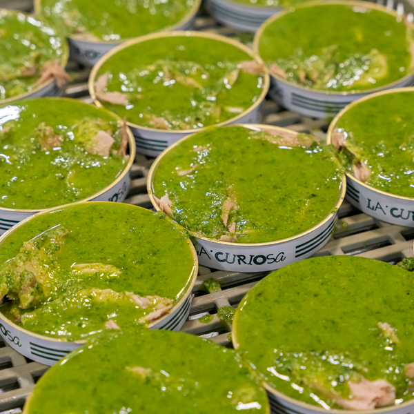 Tuna Belly Fillets with Pesto. Tin. - La Curiosa Tin Fish