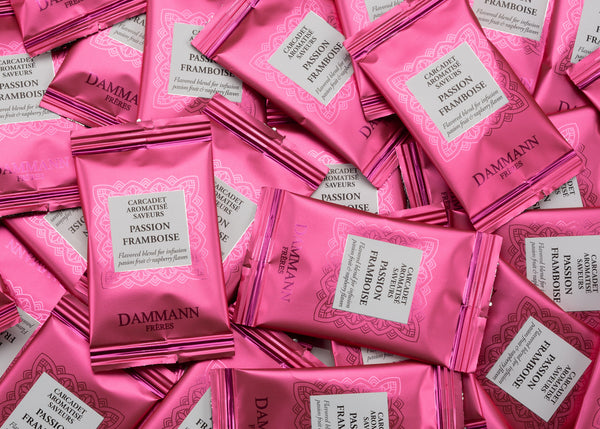 Carcadet Passion Framboise Tea Bags - Dammann Freres