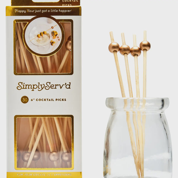 Gold Bamboo Party Pick - Sophistiplate