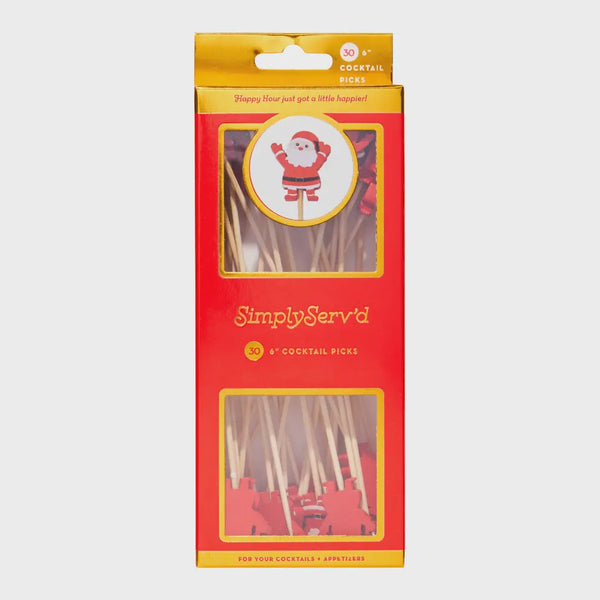 Santa Bamboo Party Pick - Sophistiplate