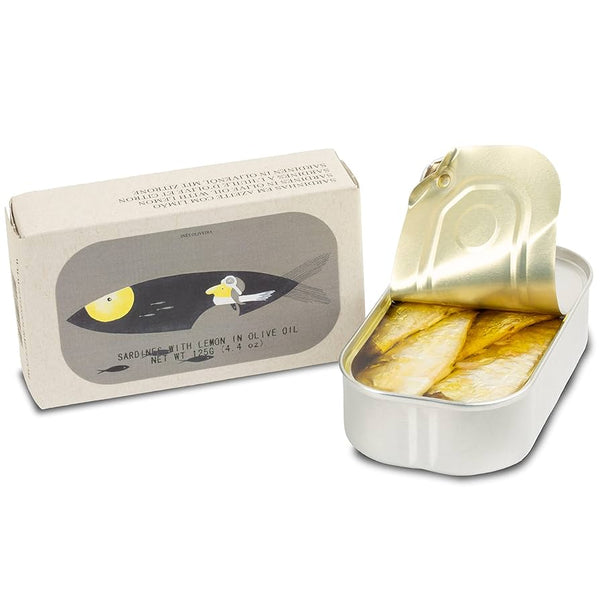 Sardines with Lemon and Olive Oil 125g Tin Fish - Jose Gourmet
