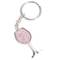 Enamel Keychain - Glass of Wine