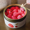 Candlecan Strawberry Scented Candle in A Tin, 30 Hr Burn
