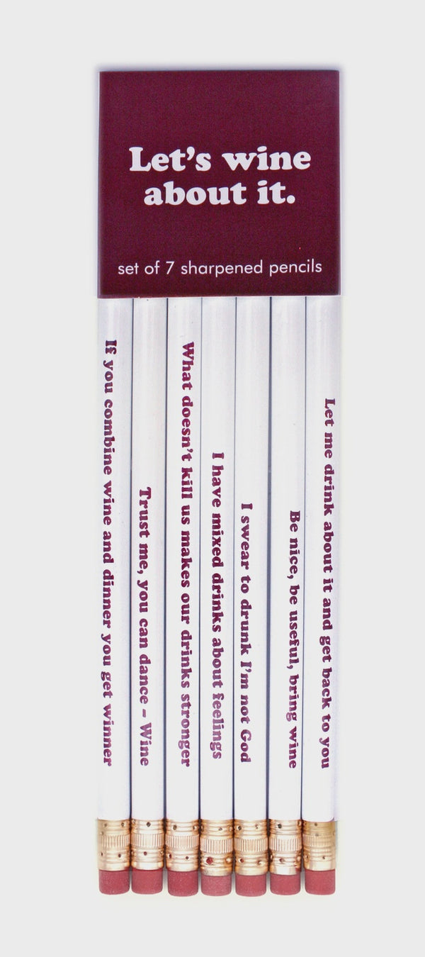 Let's Wine About It Pencil Set