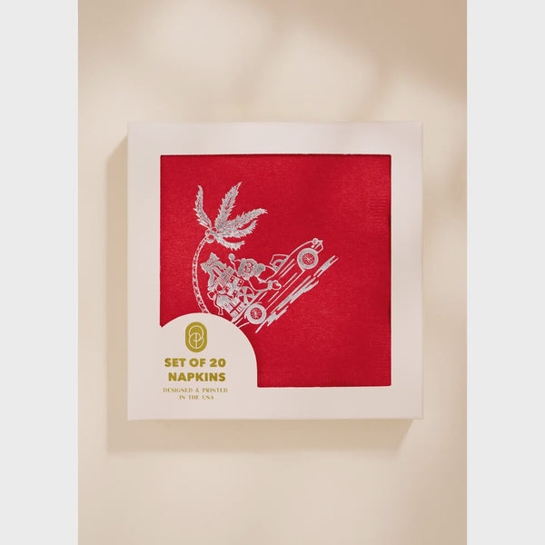 Island Santa Paper Beverage Napkin - One & Only Paper