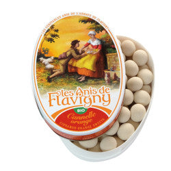 Cinnamon-Orange Pastilles Oval Tin - Anis de Flavigny