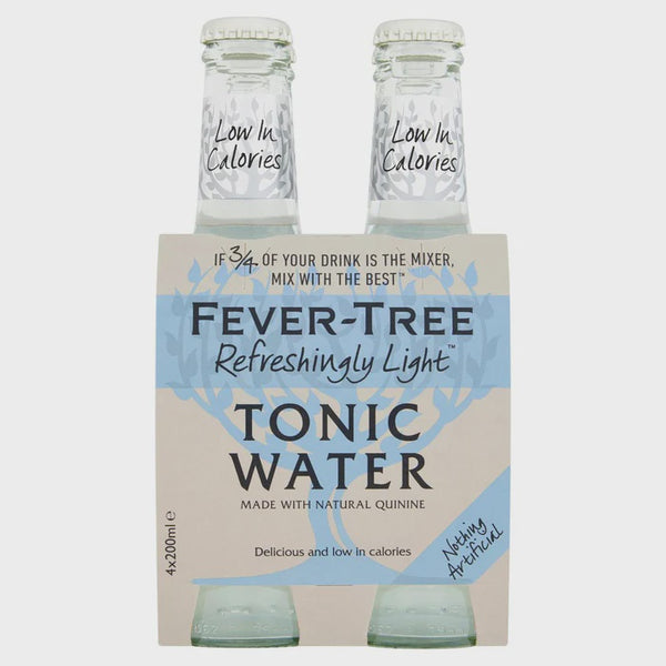 Light Indian Tonic Water 4 Pack Bottles - Fever Tree