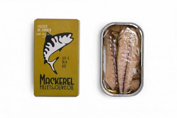 Mackerel Fillets in Olive Oil 125g Tin Fish - Ati Manel