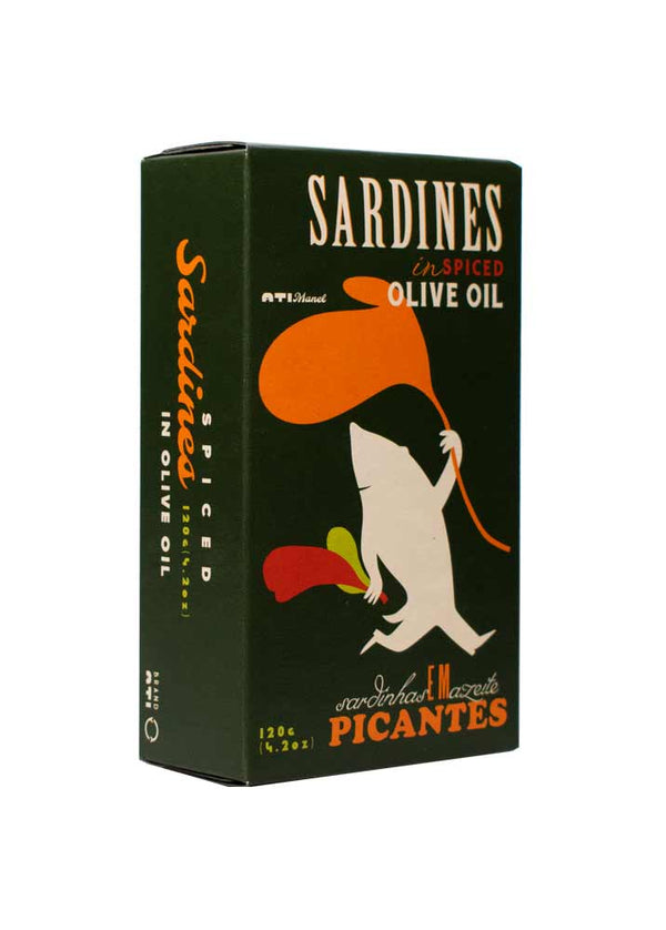 Sardines in Spiced Olive Oil 120g Tin Fish - Ati Manel