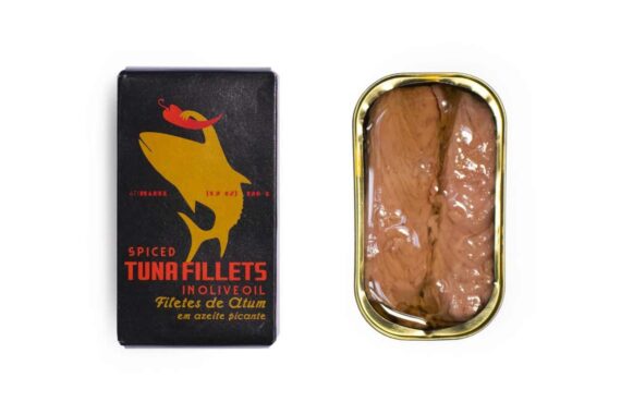 Spiced Tuna Fillets in Olive Oil 120g Tin Fish - Ati Manel
