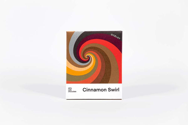 Cinnamon Swirl Milk 42% (Limited Edition) 70g - Ocelot Chocolate