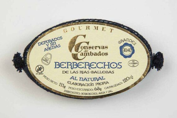 Conservas de Cambados Cockles in Brine 30/40 Tin Fish - Conservas de Cambados