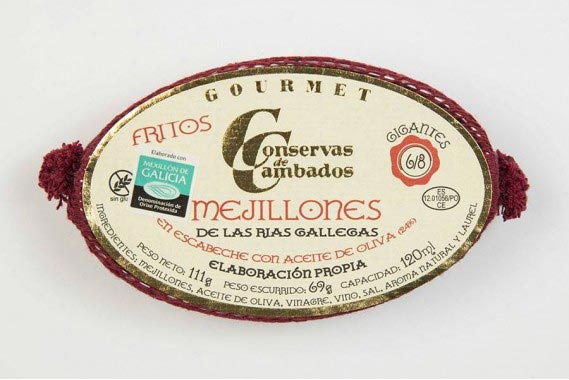Medium Mussels from Galicia in Pickled Sauce Tin Fish - Conservas de Cambados