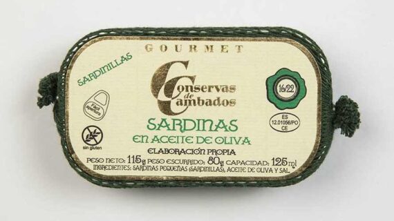Small Sardines in Olive Oil 16/22 Tin Fish - Conservas de Cambados