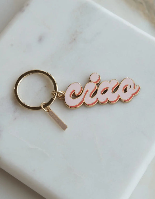 Ciao! Enamel Keychain