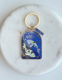 Pisces Zodiac Enamel Keychain - Idlewild Co.