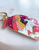 Aries Zodiac Enamel Keychain